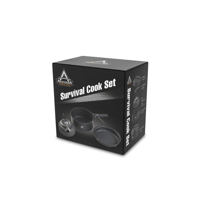 Zestaw Survival Cook Set 1,8 / 0,8 L Anaconda Zestaw Survival Cook Set 1,8 / 0,8 L Anaconda