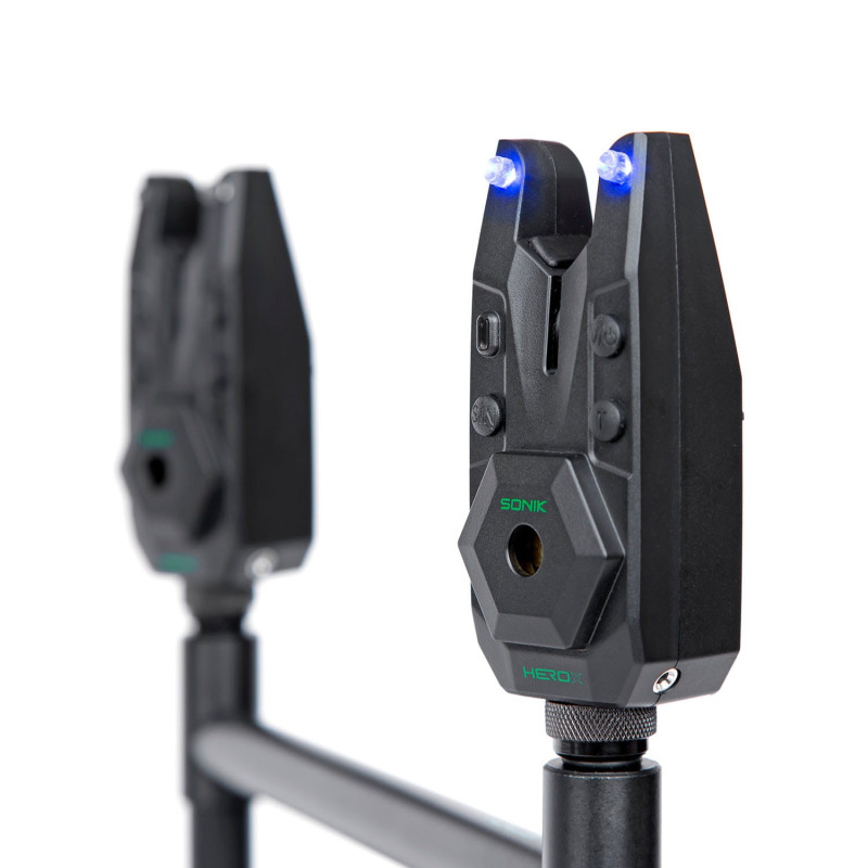 Sygnalizator brań Sonik Herox Bite Alarm Set 2+1 Bivvy Light