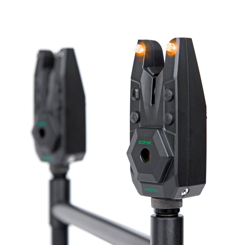 Sygnalizator brań Sonik Herox Bite Alarm Set 2+1 Bivvy Light