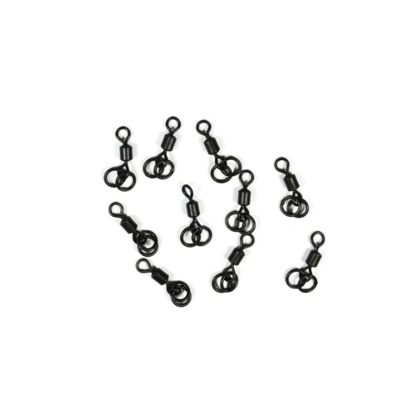 Krętlik Under carp karpiowy z dwoma kółkami roz. 8