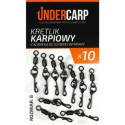Krętlik Under carp karpiowy z agrafką do szybkiej wymiany roz. 8