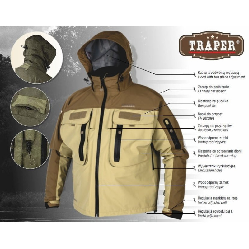 Kurtka Traper Creek Beige roz. XXL Kurtka Traper Creek Beige roz. XXL