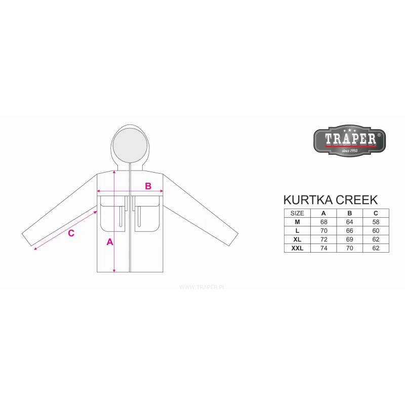 Kurtka Traper Creek Beige roz. XL Kurtka Traper Creek Beige roz. XL