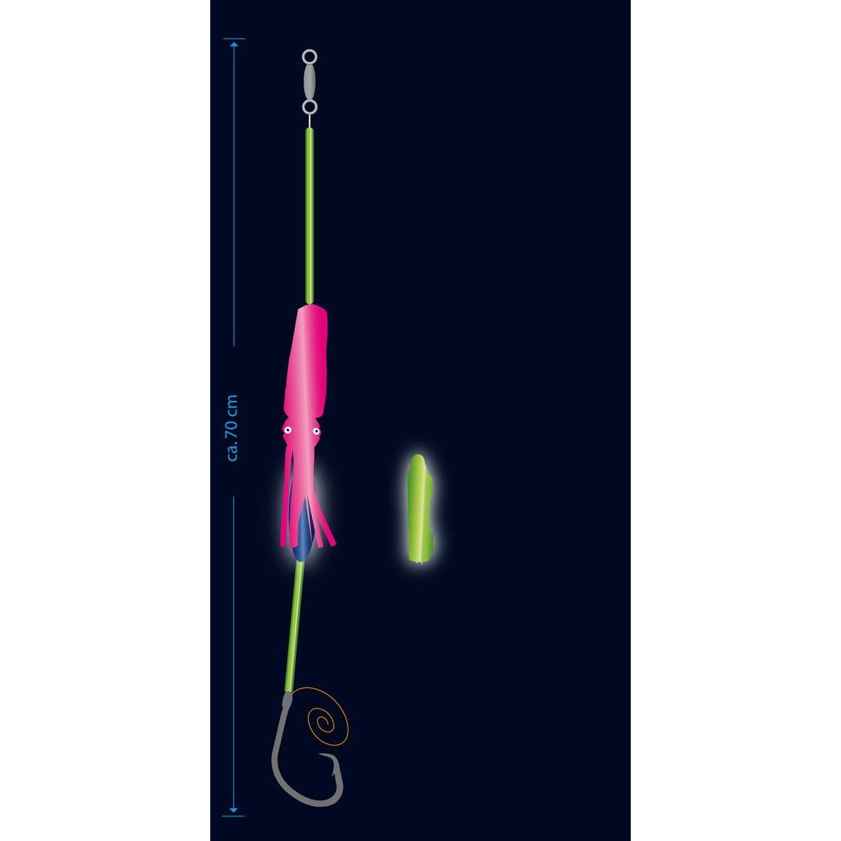 Zestaw Flashlight Circle Rig hak 8/0 Aquantic - Wedkarski.com