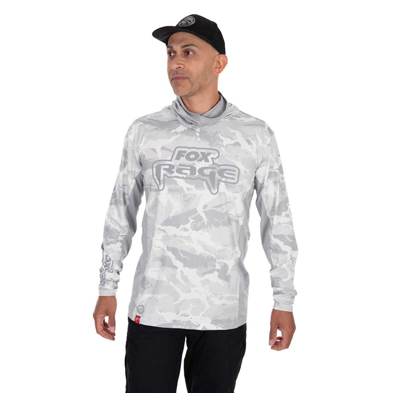 Koszulka FoxRage UV Hooded Light Camo Top roz. L Koszulka FoxRage UV Hooded Light Camo Top roz. L