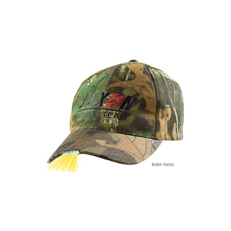 Czapka Jaxon z latarką w daszku UJ-CZX01B - moro