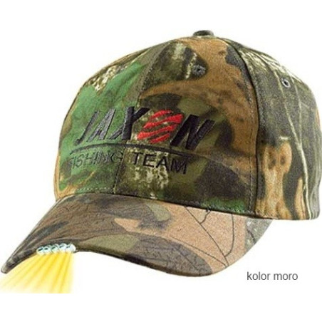 Czapka Jaxon z latarką w daszku UJ-CZX01B - moro