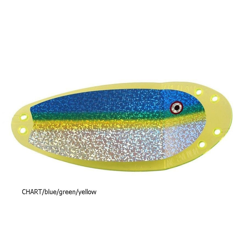 Błystka SALMON 6” CHART/blue/green/yellow VK