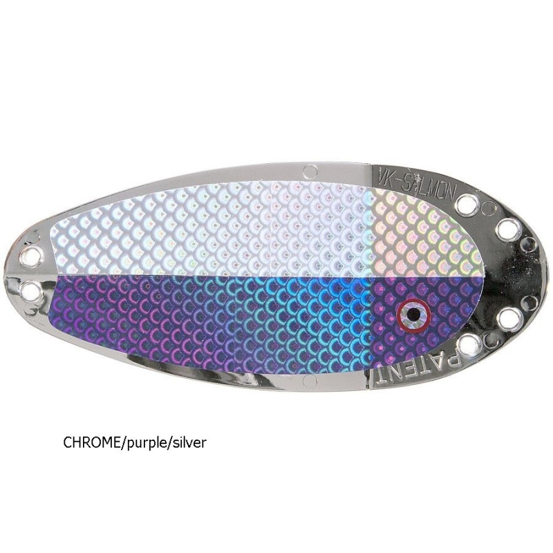 Błystka SALMON 8” CHROME/purple/silver VK Błystka SALMON 8” CHROME/purple/silver VK