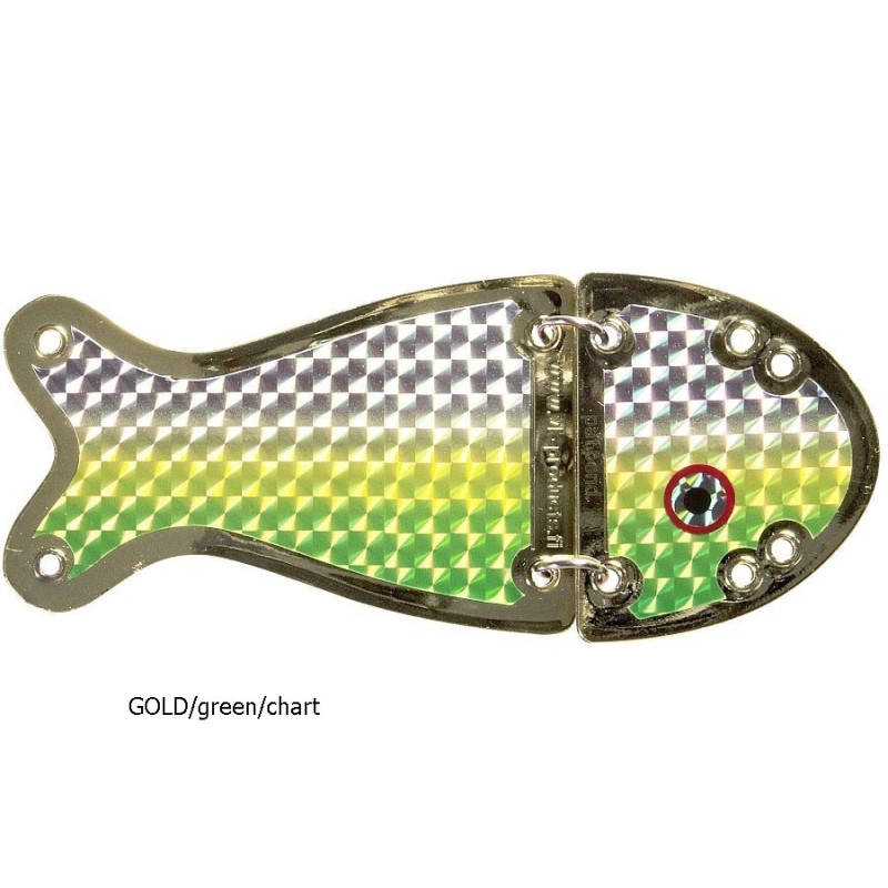 Błystka SALMON II 16.5 cm GOLD/green/chart VK Błystka SALMON II 16.5 cm GOLD/green/chart VK