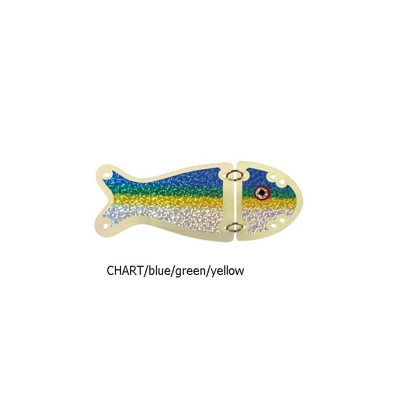 Błystka SALMON II 16.5 cm CHART/blue/green/yellow VK Błystka SALMON II 16.5 cm CHART/blue/green/yellow VK