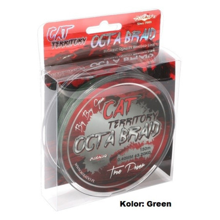Plecionka Mikado Cat Territory Octa Braid 150m - 0.70mm zielona Plecionka Mikado Cat Territory Octa Braid 150m - 0.70mm zielona