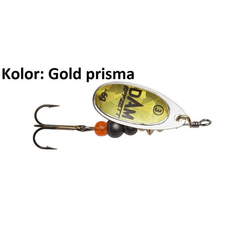 Błystka obrotowa DAM Effzett Fluo Spinner 12g gold prisma