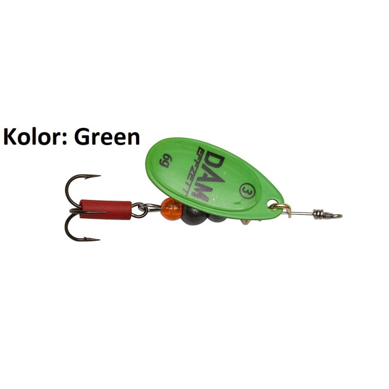 Błystka obrotowa DAM Effzett Fluo Spinner 12g green