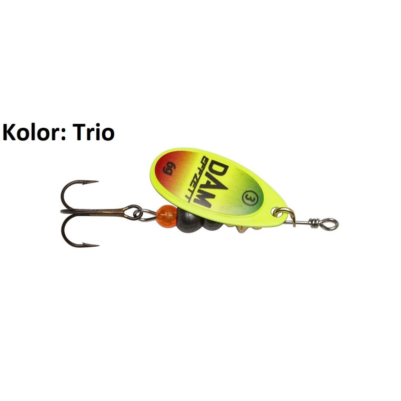 Błystka obrotowa DAM Effzett Fluo Spinner 6g roz.3 TRIO