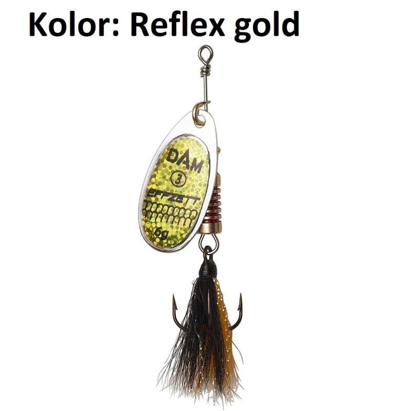 Obrotówki SPINNER STANDARD DRESSED REFLEX 20g Reflex Gold DAM Obrotówki SPINNER STANDARD DRESSED REFLEX 20g Reflex Gold DAM