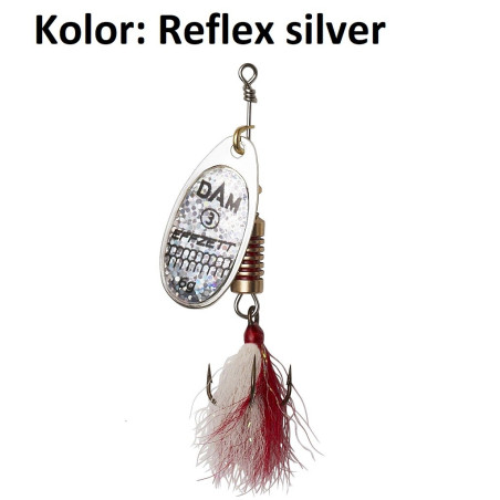 Obrotówki SPINNER STANDARD DRESSED REFLEX 20g Reflex Silver DAM Obrotówki SPINNER STANDARD DRESSED REFLEX 20g Reflex Silver DAM