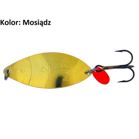 Błystka wahadłowa Polsping Alga 9g roz.0 mosiądz