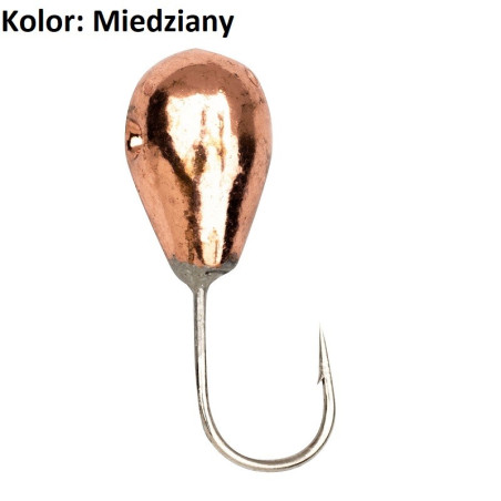 Mormyszka wolframowa Jaxon KROPLA miedziana 0,3g Mormyszka wolframowa Jaxon KROPLA miedziana 0,3g