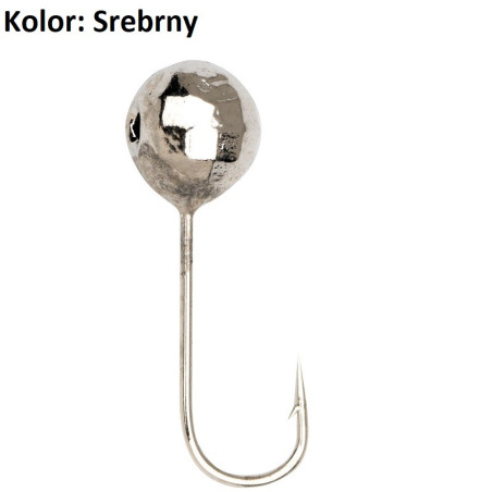 Mormyszka wolframowa KULKA srebrny Jaxon