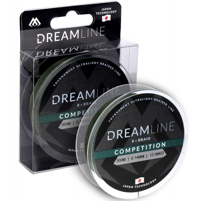 Plecionka Mikado Dreamline Competition 300m - 0,20mm zielony Plecionka Mikado Dreamline Competition 300m - 0,20mm zielony