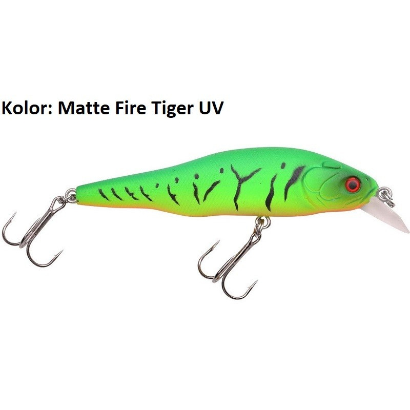 Wobler Spro Powercatcher Minnow 65 6.5cm matte fire tiger uv Wobler Spro Powercatcher Minnow 65 6.5cm matte fire tiger uv