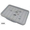 Wędkarskie pudełka na muchy FIT V104 / 100 x 127 x 15 mm Vision FlyFishing