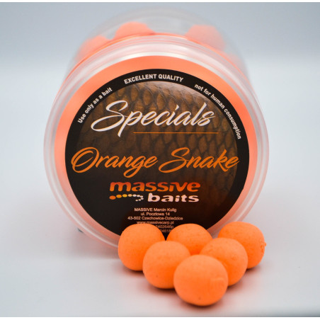 Kulki Massive Baits SPECIAL POP-UPS 200ml - 14mm Orange Snake