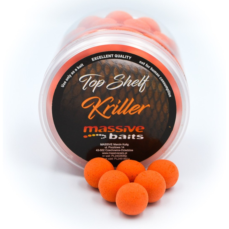 Kulki Massive Baits POP UPS TOP SHELF 200ml - 14mm Kriller