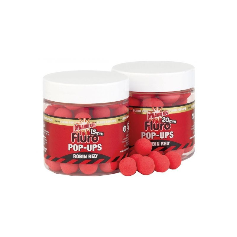 Robin Red Fluro Pop-ups 115g / 20 Dynamite Baits