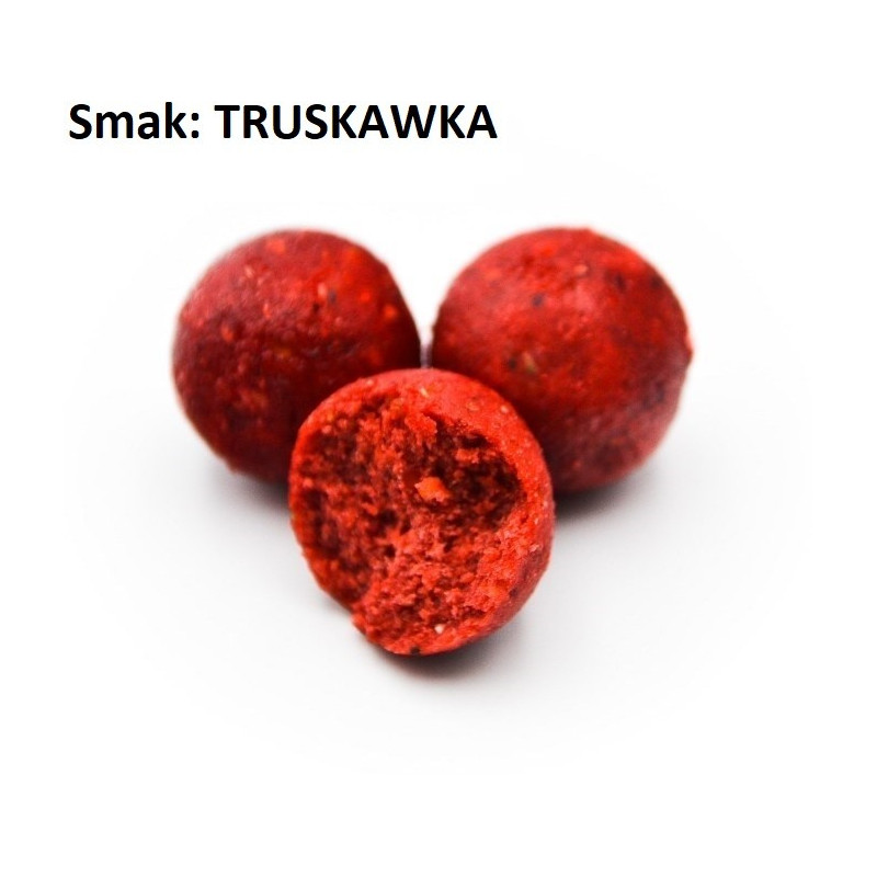 Kulki Proteinowe Massive Baits ECO BOILIES 10kg / 18mm / Truskawka Kulki Proteinowe Massive Baits ECO BOILIES 10kg / 18mm / Truskawka