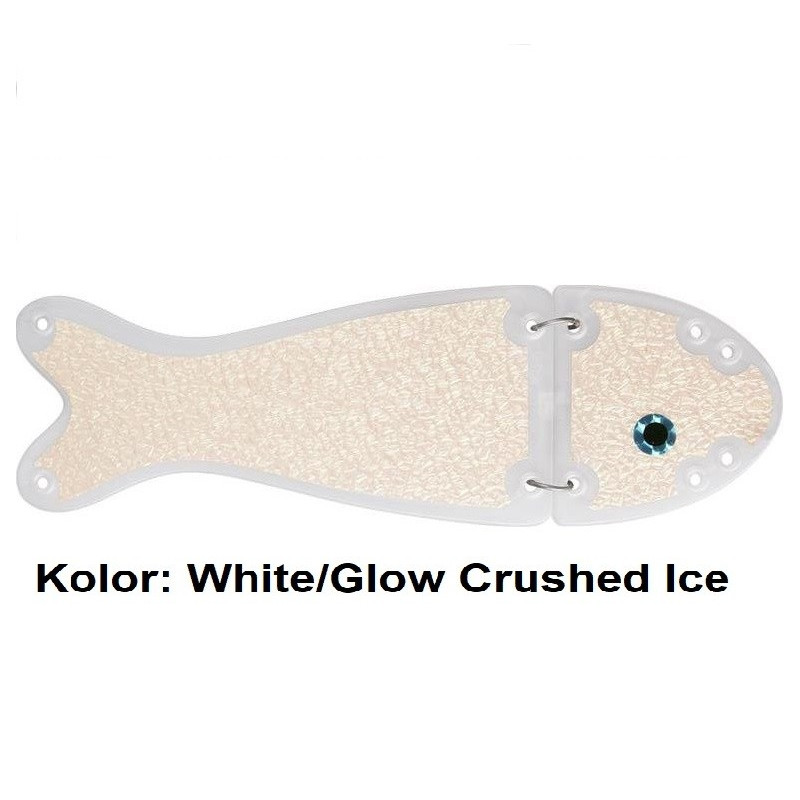 Błystka SALMON II 9,5” White/glow crushed ice VK