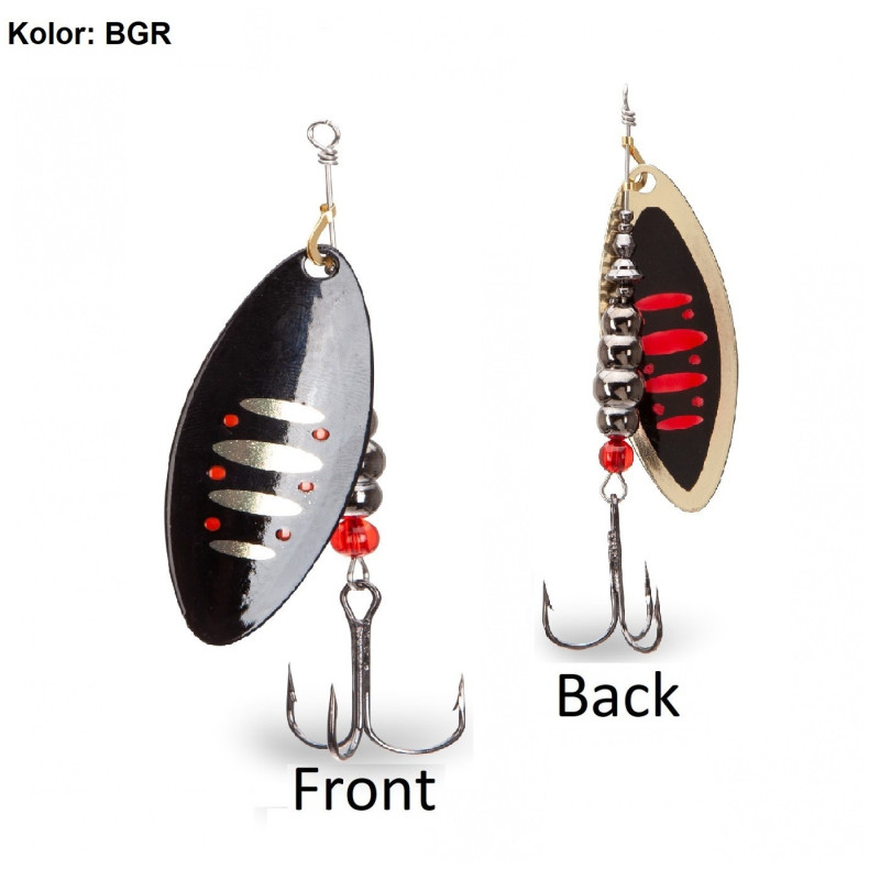 Błystka L-Blade Spinner R-3 8g BGR Iron Claw Błystka L-Blade Spinner R-3 8g BGR Iron Claw