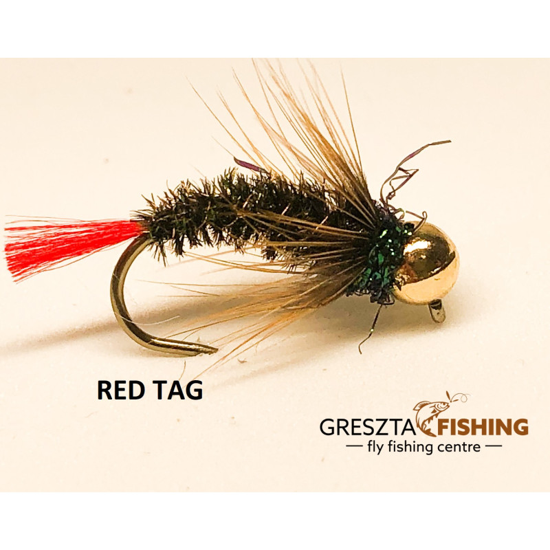 Sztuczna mucha Greszta Fishing red tag Sztuczna mucha Greszta Fishing red tag