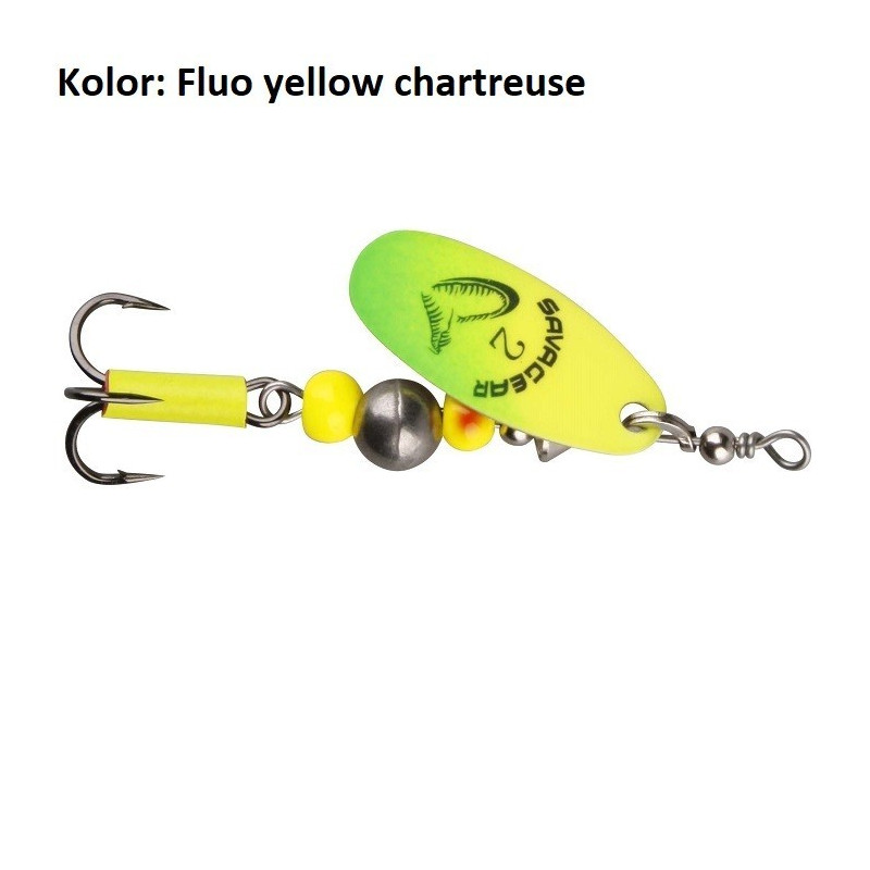 Błystka obrotowa Savage Gear Caviar R-2 6g Fluo Yellow/Chartreuse Błystka obrotowa Savage Gear Caviar R-2 6g Fluo Yellow/Chartreuse
