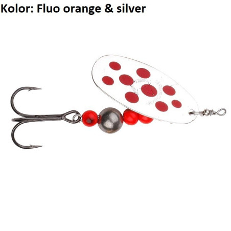 Błystka obrotowa Savage Gear Caviar R-3 9,5g Fluo Orange & Silver Błystka obrotowa Savage Gear Caviar R-3 9,5g Fluo Orange & Silver