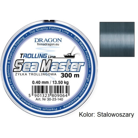 ŻYŁKA Dragon SEA MASTER TROLLING 300m - 0,40mm stalowoszary