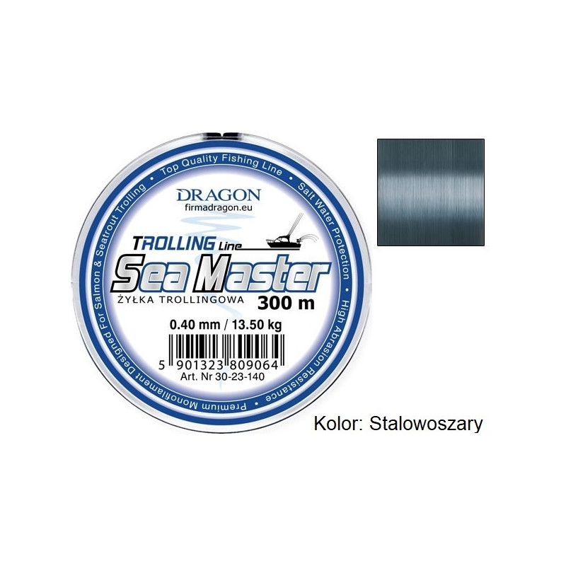 ŻYŁKA Dragon SEA MASTER TROLLING 300m - 0,50mm stalowoszary