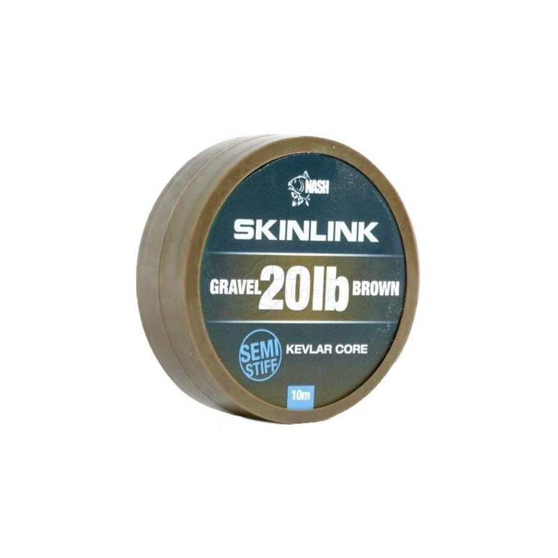 Materiał przyponowy NASH SkinLink Semi-Stiff 10m - 15lb Gravel