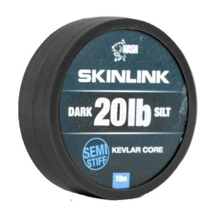Materiał przyponowy NASH SkinLink Semi-Stiff 10m - 20lb Silt Materiał przyponowy NASH SkinLink Semi-Stiff 10m - 20lb Silt