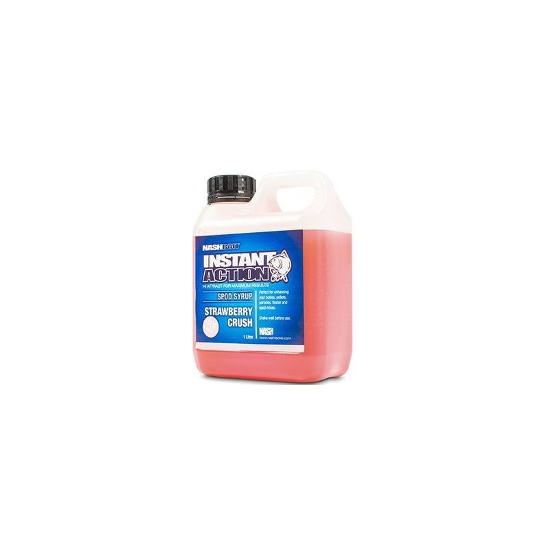 Syrop Instant Action 1l / Miażdżona Truskawka NASH