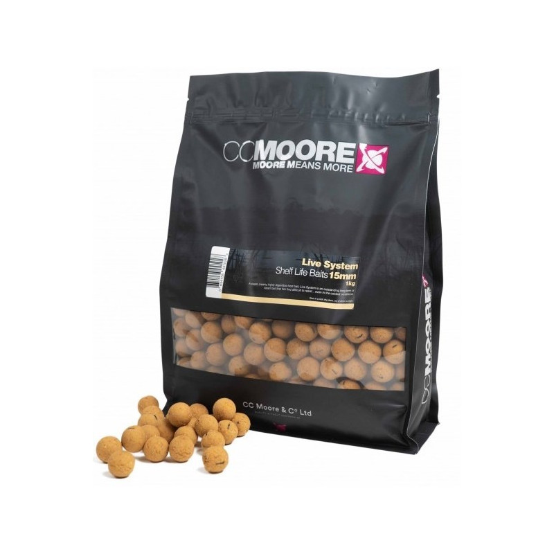 Kulki CC Moore ShelfLife Boilies 1kg - 15mm Live System