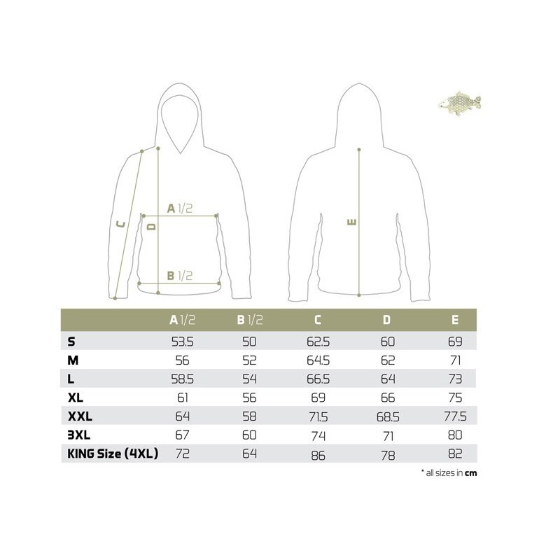 Bluza Delphin Tackle Karp roz. S Bluza Delphin Tackle Karp roz. S