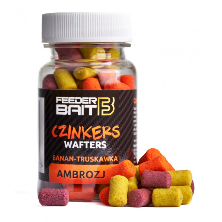 Przynęta Feeder Bait Czinkers Wafters 6/9mm / Ambrozja Banan-Truskawka