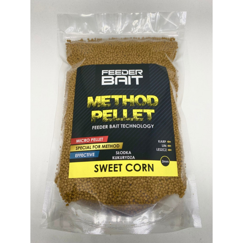 Pellet Feeder Bait Method 800g - 2mm Słodka kukurydza