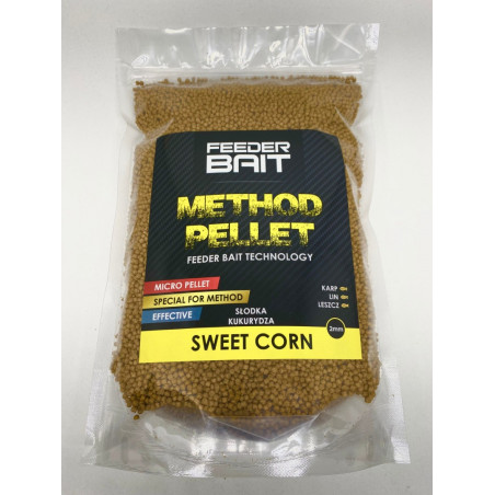 Pellet Feeder Bait Method 800g - 2mm Słodka kukurydza