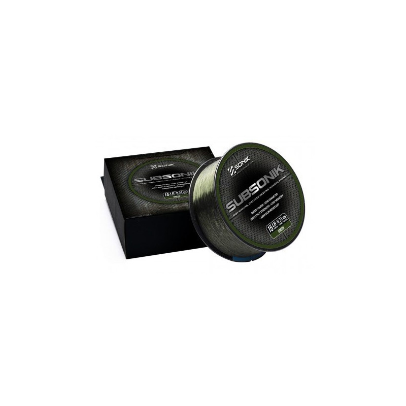 Żyłka karpiowa Sonik Subsonik Mono 1200m - 0,35mm zielony