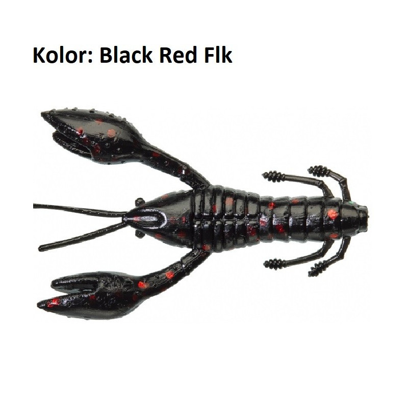 Guma Gunki Hourra Craw 5 cm Black Red Flk Guma Gunki Hourra Craw 5 cm Black Red Flk