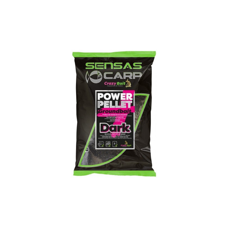 Zanęta Sensas UK Power Pellet Plus 2kg - Dark