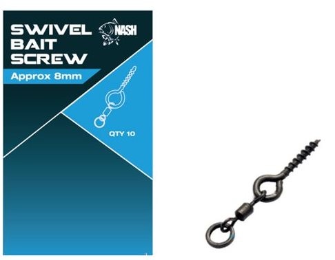 wkretka-z-mikrokretlikiem-swivel-bait-screw-nash wkretka-z-mikrokretlikiem-swivel-bait-screw-nash